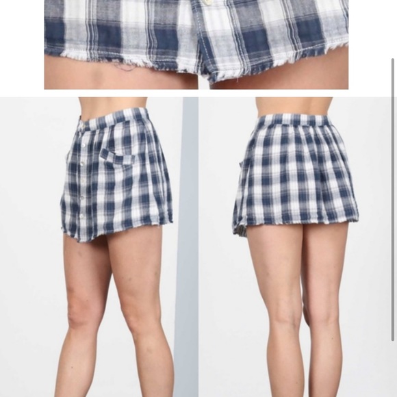 POL Plaid Button Front Mini Skirt - Picture 4 of 4